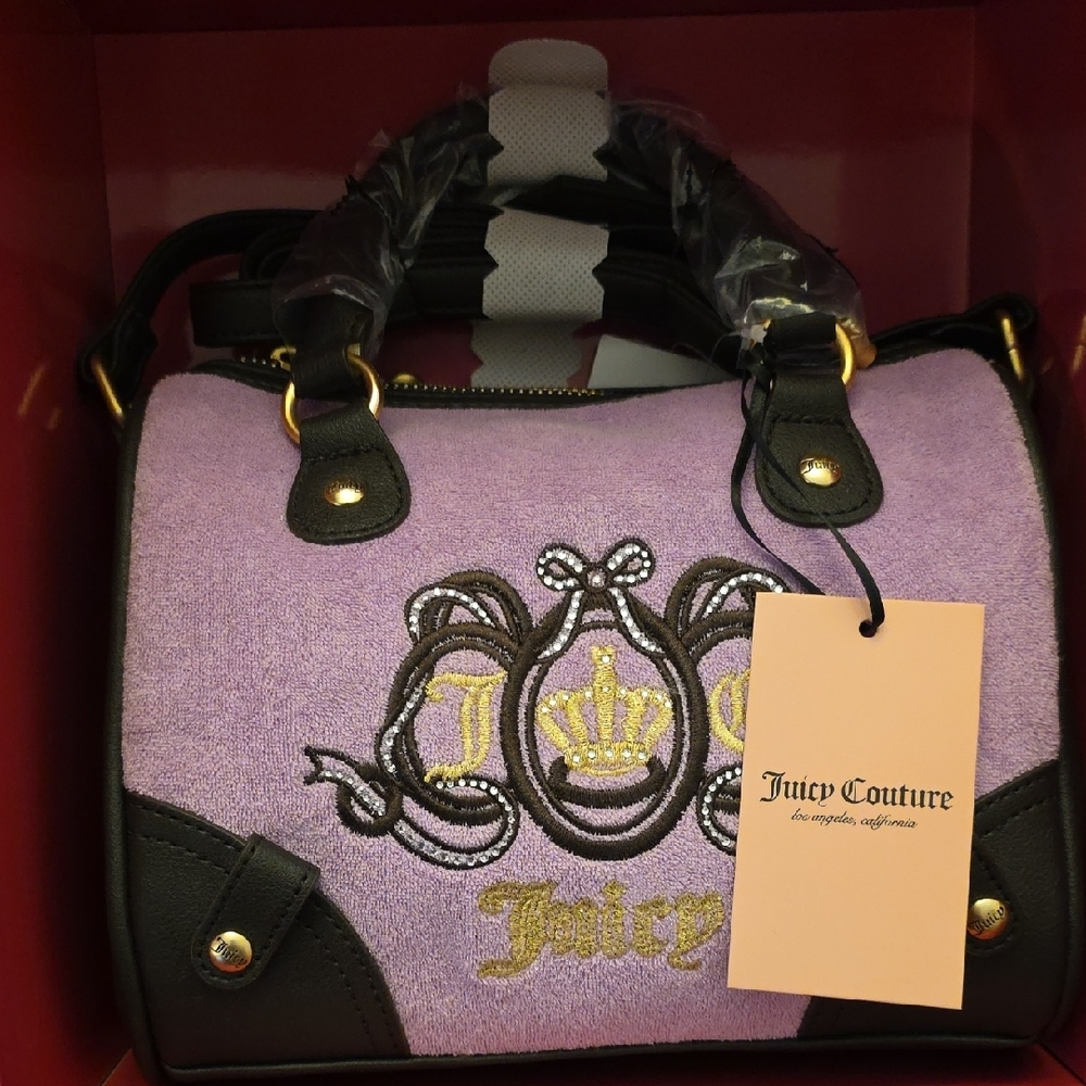 Juicy Couture Purple and Black Satchel Set - Picture 6 of 7